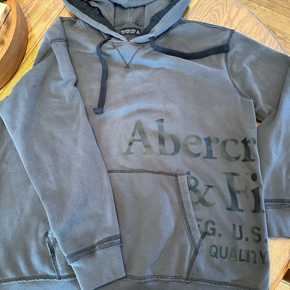 Abercrombie & Fitch Gray Men's Hoodie